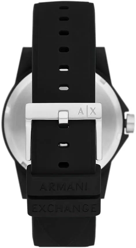 Exchange Chronograph Watch for Men with Leather, limestone aragonite cottonwood Stainless Steel or Silicone Band AX Armani 