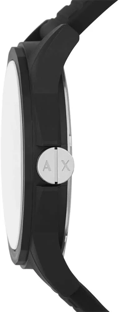 Exchange Chronograph Watch for Men with Leather, limestone aragonite cottonwood Stainless Steel or Silicone Band AX Armani 
