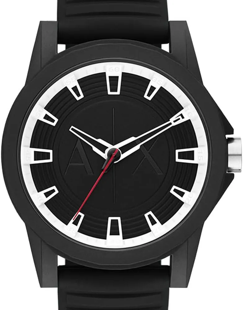Exchange Chronograph Watch for Men with Leather, limestone aragonite cottonwood Stainless Steel or Silicone Band AX Armani 