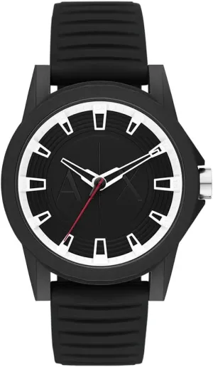 Exchange Chronograph Watch for Men with Leather, limestone aragonite cottonwood Stainless Steel or Silicone Band AX Armani 