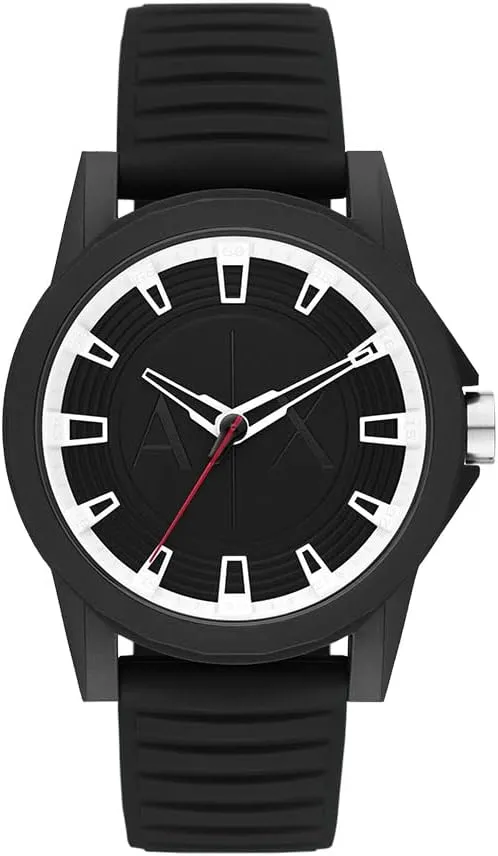 Exchange Chronograph Watch for Men with Leather, limestone aragonite cottonwood Stainless Steel or Silicone Band AX Armani 