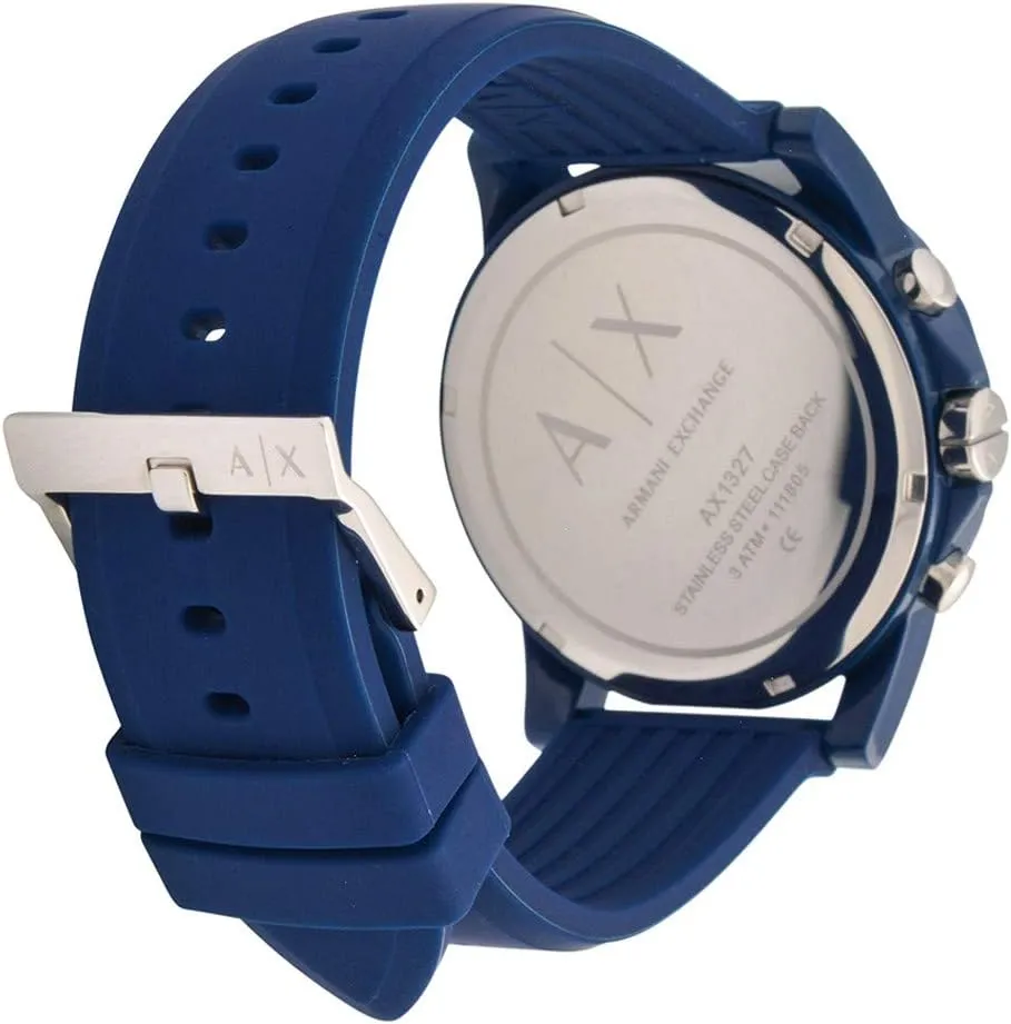 Exchange Chronograph Watch for Men with Leather, replenishment Stainless Steel or Silicone Band AX Armani 