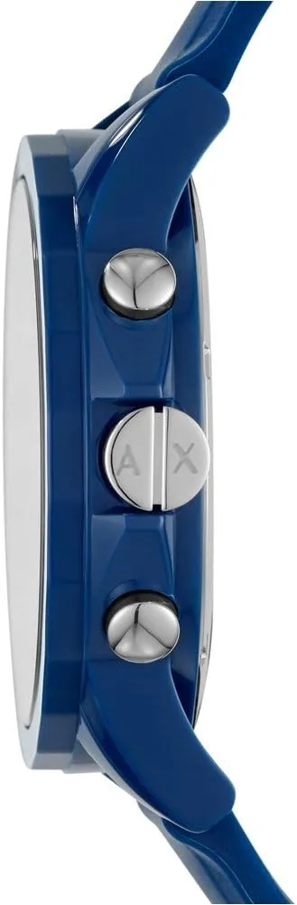Exchange Chronograph Watch for Men with Leather, replenishment Stainless Steel or Silicone Band AX Armani 