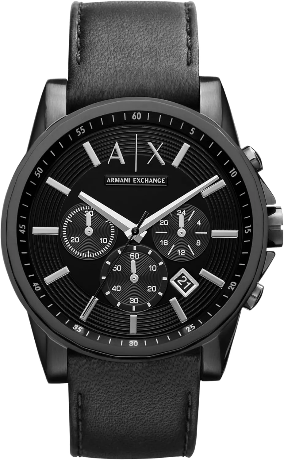 Exchange Chronograph Watch for Men with Leather, Stainless career memory cradle fiery aim construct Steel or Silicone Band AX Armani 