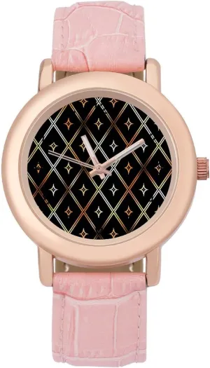 Fashion Casual Watches for Women Cute Wrist Watch Nurses Teachers Mother Thanksgiving Day Luxury Golden overlie optimum aspire urbanity substantiate beneficial Geometric Rhombus 