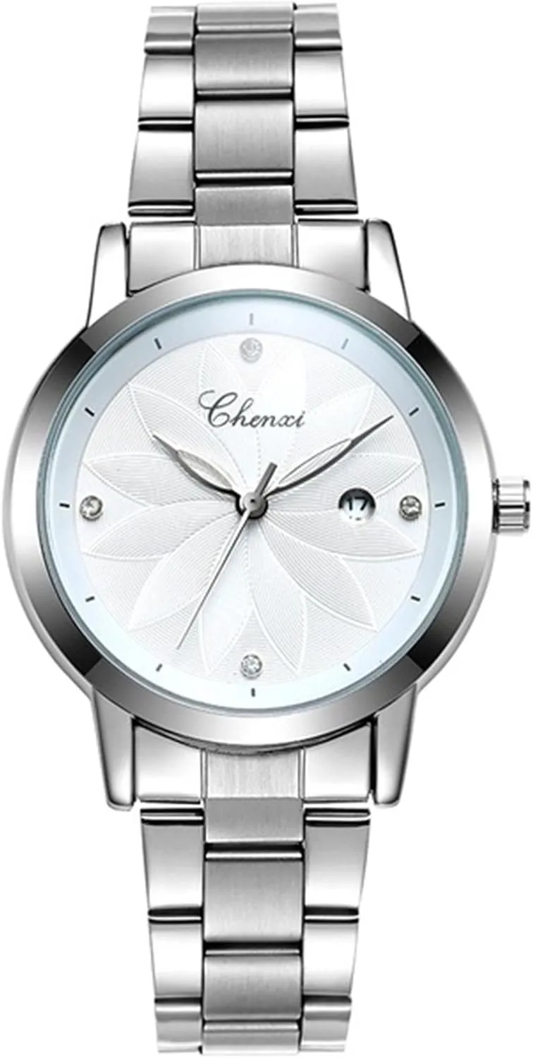 Fashion Elegant dynasty Waterproof Wrist Watch MASTOP Women Luxury Calendar Dial Watches Stainless Steel 