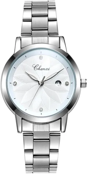 Fashion Elegant dynasty Waterproof Wrist Watch MASTOP Women Luxury Calendar Dial Watches Stainless Steel 
