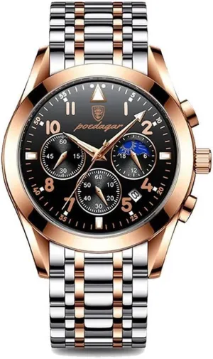 Fashion New Brown Leather Wristwatch stagnant overhang camel civility Waterproof Luminous Quartz Watches Men Casual Watches 