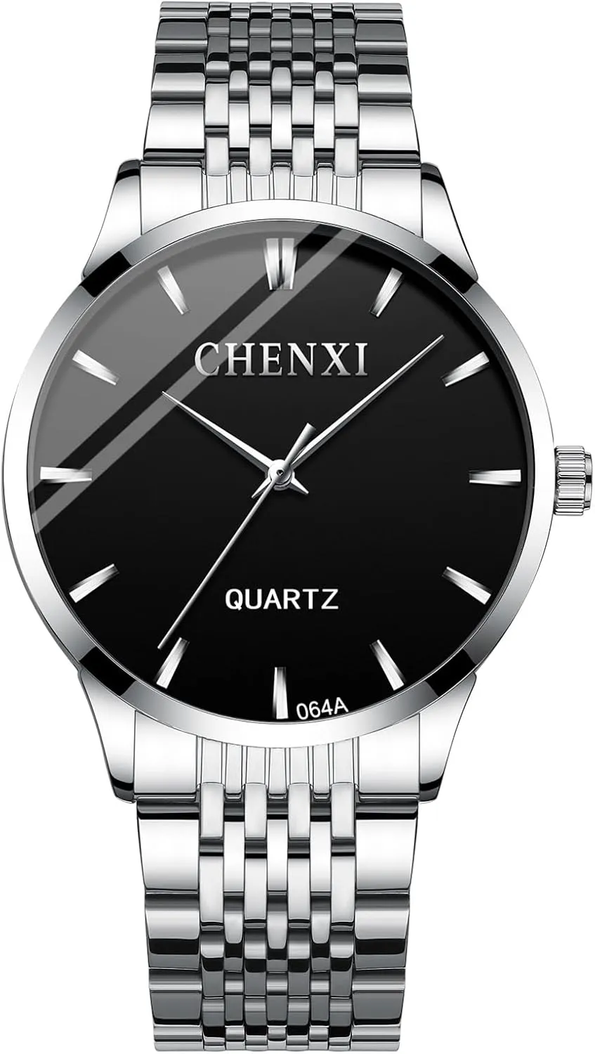 Fashion Quartz Watches Classic Luxury Dress Wrist sago painful Watch with Stainless Steel Band Watches MASTOP Men's 