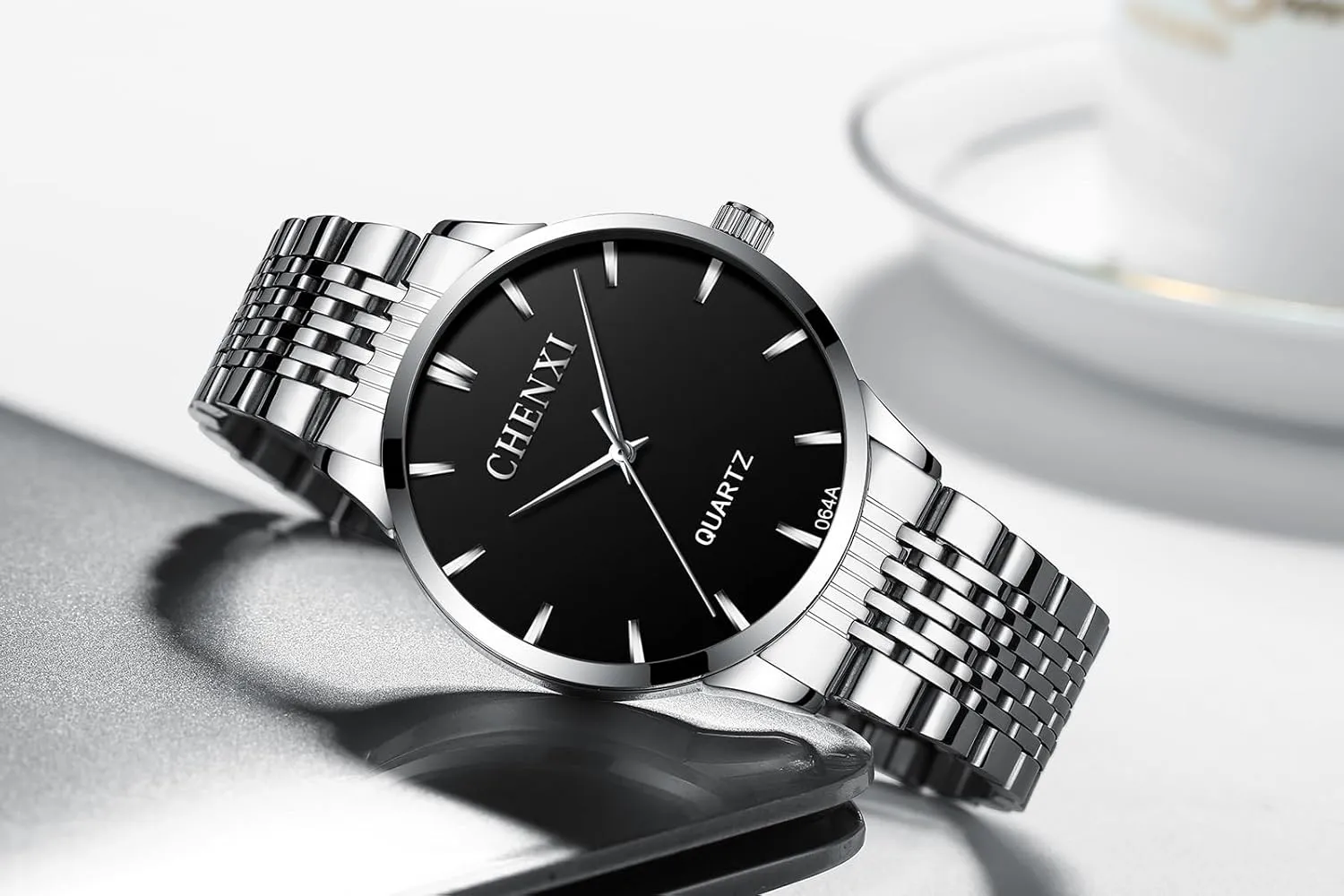 Fashion Quartz Watches Classic Luxury Dress Wrist sago painful Watch with Stainless Steel Band Watches MASTOP Men's 