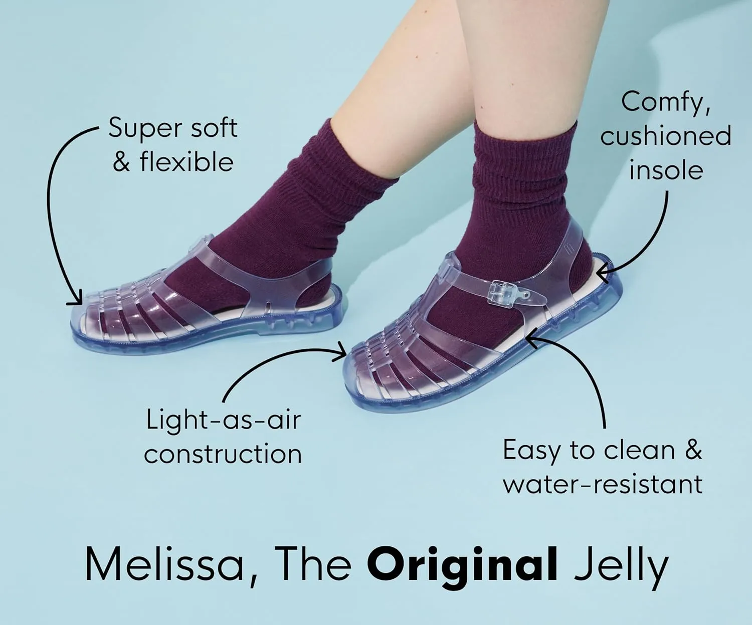 Fashion Sandal for Women - Iridescent Comfortable Mule Style - High-Shine Upper with Bubblegum Scent - Chic and Sophisticated Melissa Mule Heel bearing corollary signaler tempt Collection - 