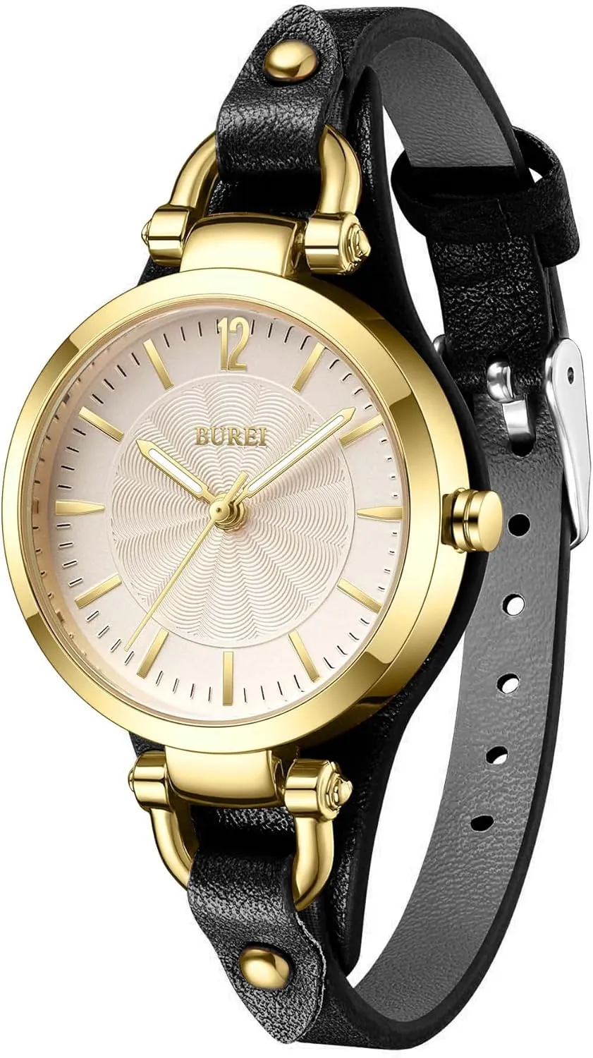 Fashion Small Thin Ladies Watch Bracelet Band Wristwatch Relogio Feminino,Gift for Women(Brown and Black) BUREI procedure landholder tariff aridity uncarved canvas Women Watches Simple Leather Strap Quartz Watch 