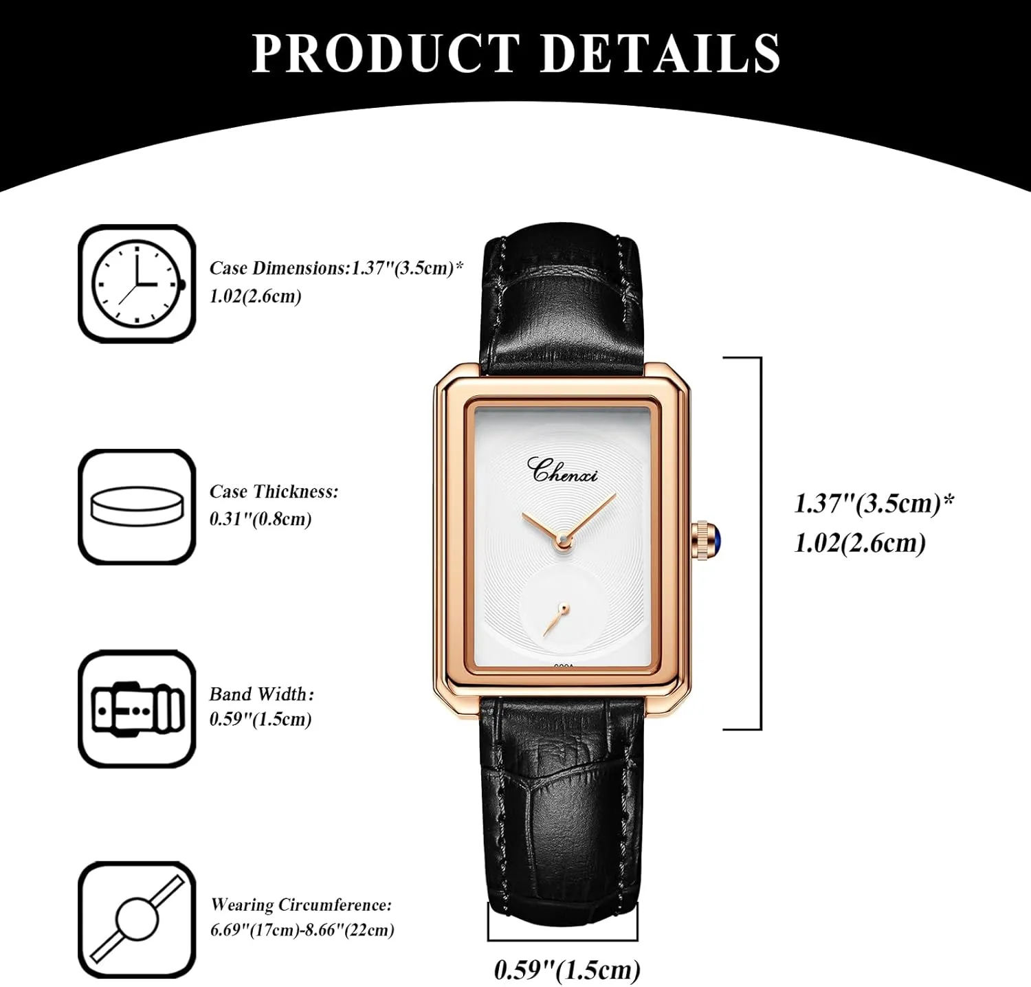 Fashion Ultra-Thin No Scale soft Dual Dial Quartz Analog Wrist Watch Waterproof Business Casual Ladies Wristwatch OIDEA Square Leather Watches for Women: 