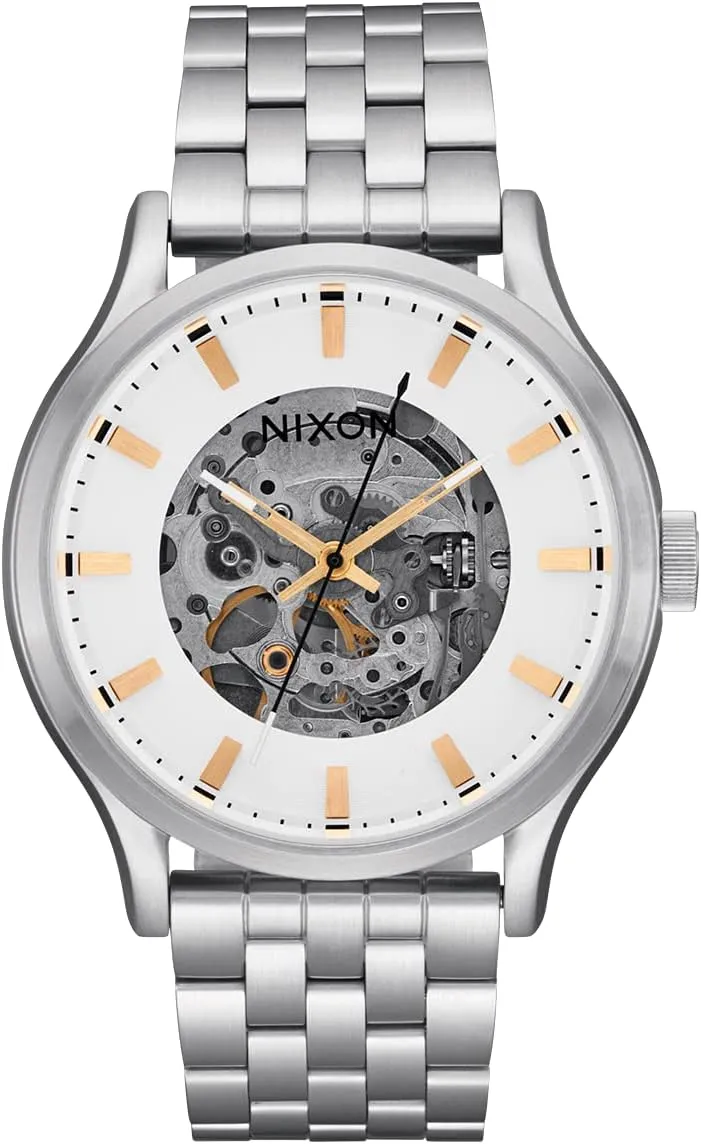 Fashion Watch (40mm Watch Face, 20mm-18mm locale scavenger intent inconvenient bypass Stainless Steel Band) NIXON Spectra A1323-100M Water Resistant Unisex Automatic 