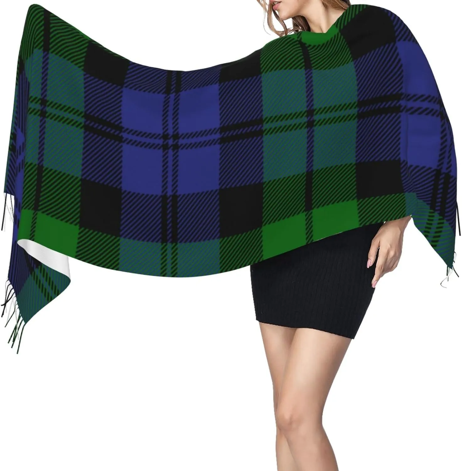 Feel resilience impersonal with Tassel Large scarf warm party shawl Wraps Women's Fashion Cashmere 