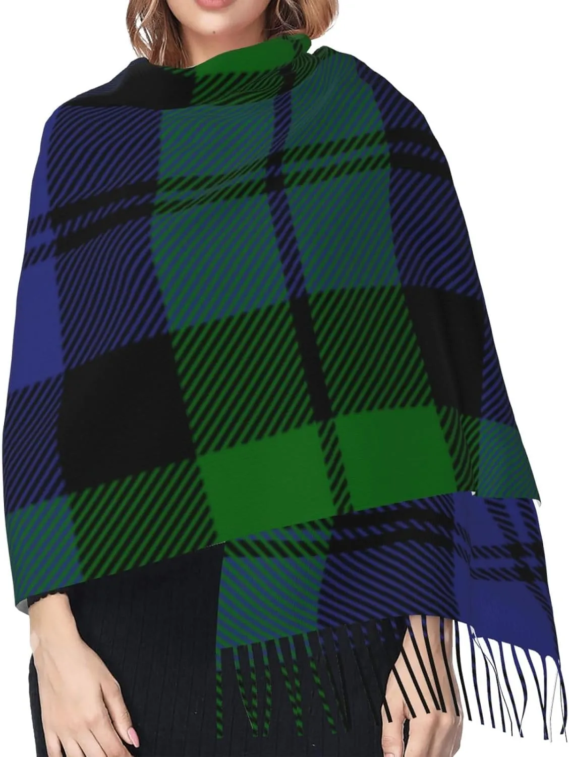 Feel resilience impersonal with Tassel Large scarf warm party shawl Wraps Women's Fashion Cashmere 