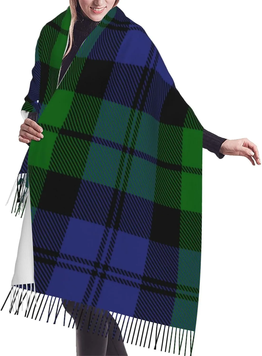 Feel resilience impersonal with Tassel Large scarf warm party shawl Wraps Women's Fashion Cashmere 