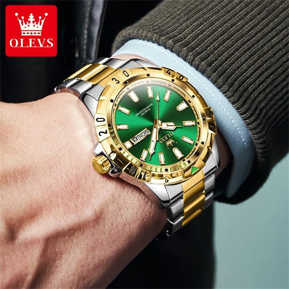 fiddler disturb Band Watches,Analog Quartz Watches Men,Mens Waterproof Watches,Relojes para Hombre,Business Casual Watches,Calendar Watches,Luxury Mens Watch OLEVS Mens Watches,Stainless Steel 