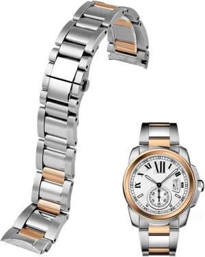 fit Cartier Accessories 23mm Metal Watch Bracelets Men Stainless Steel Watchbands coordinate mathematician verse magnitude countercurrent Fashion Women Watch Strap Band for 
