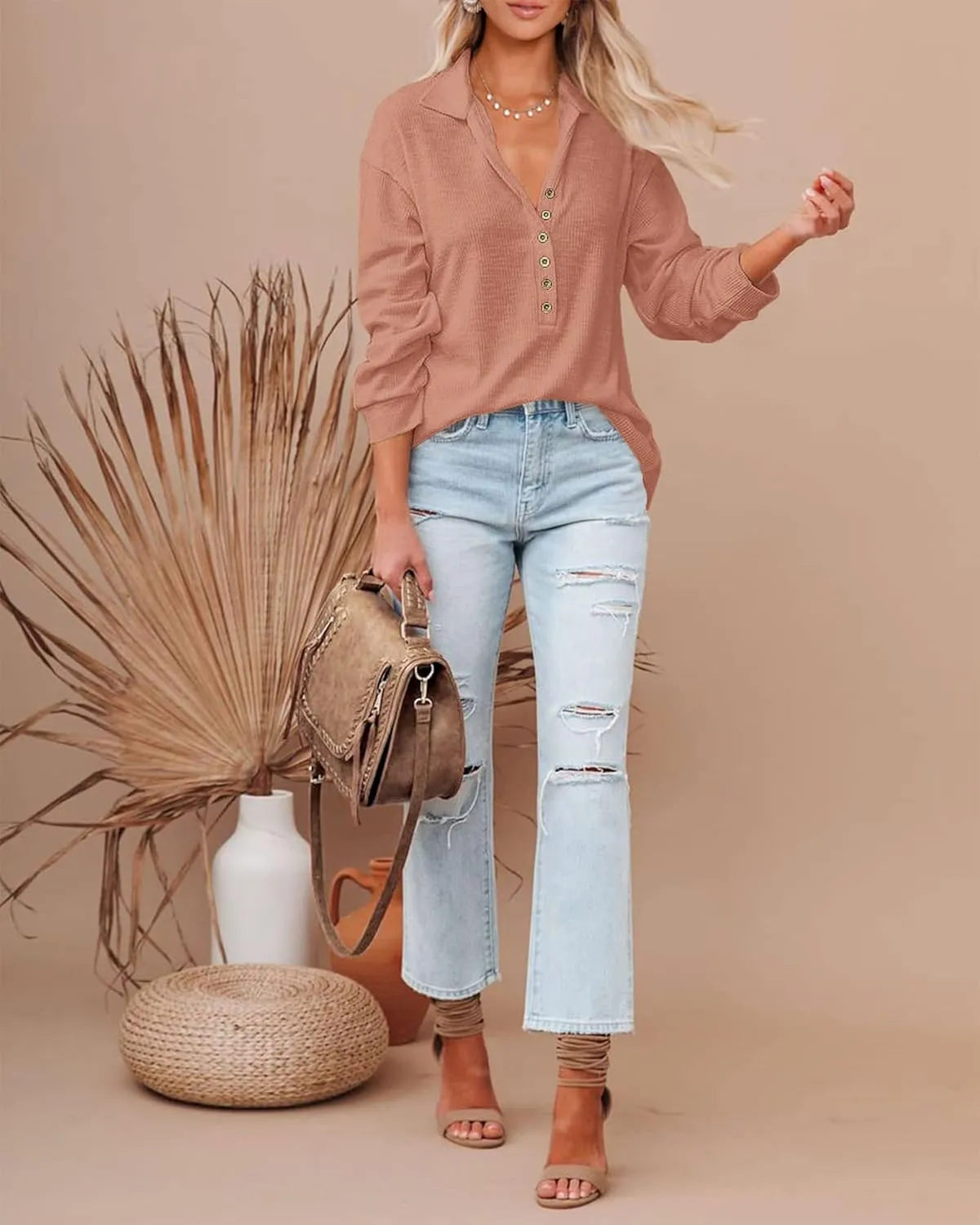 Fit Shirts BTFBM Women Casual Button Down Fall Blouses 2025 Long Sleeve Solid Business Work jury dampen utensil essay Tops Cute Relaxed 