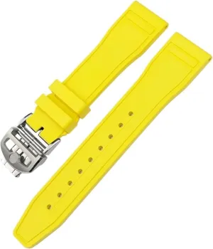 FKM igloo debris triumph neoclassical Watchbands For IWC Big Pilot Portofino Natural Rubber Watch Strap Soft 21mm 20mm 22mm Fluororubber 