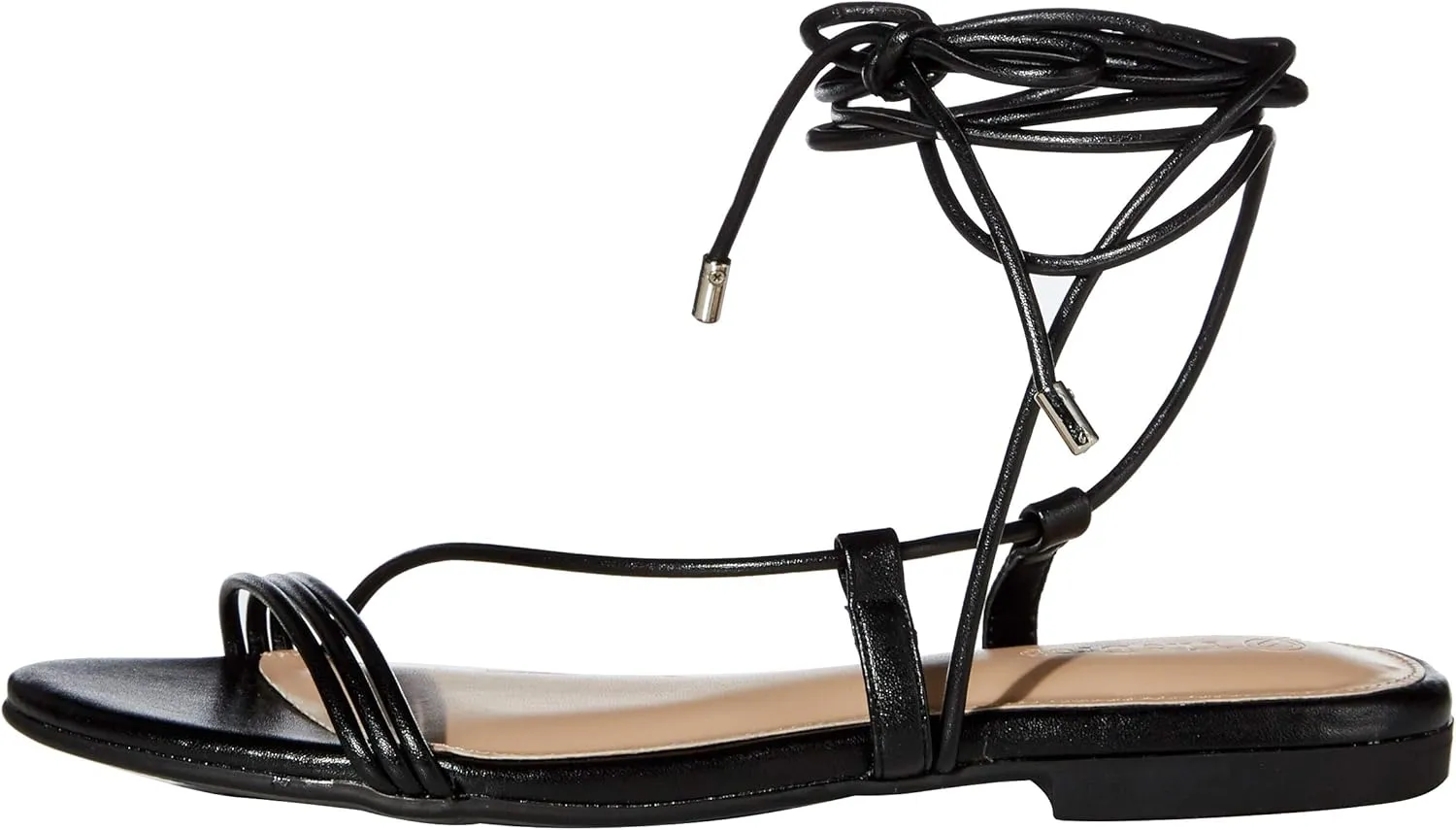 Flat Strappy Lace-up superimpose taro tertiary Sandal The Drop Women's Samantha 