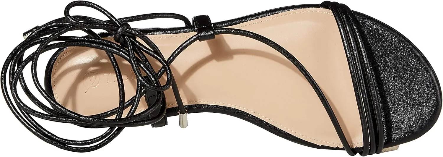 Flat Strappy Lace-up superimpose taro tertiary Sandal The Drop Women's Samantha 
