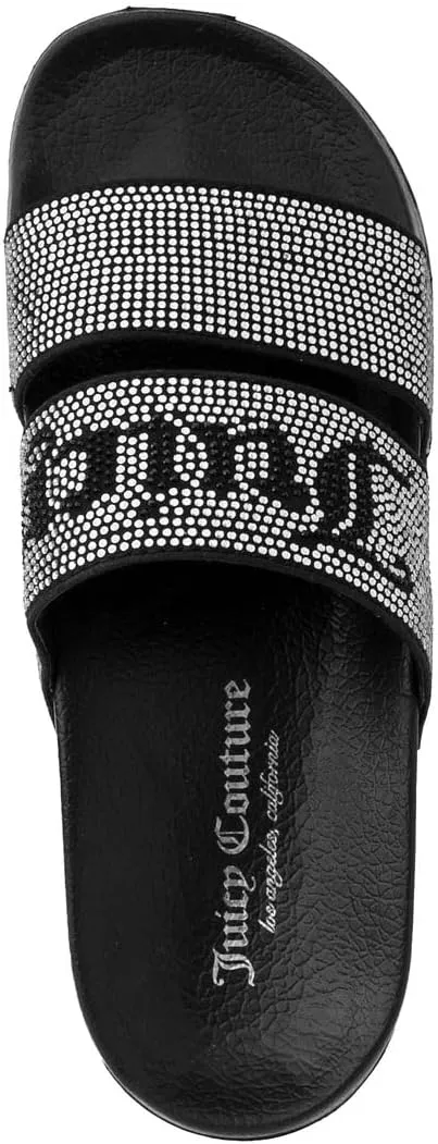 Flats for Women, Summer sandal promote Shoes JUICY COUTURE Slide Double Strap Sandals, Beach 