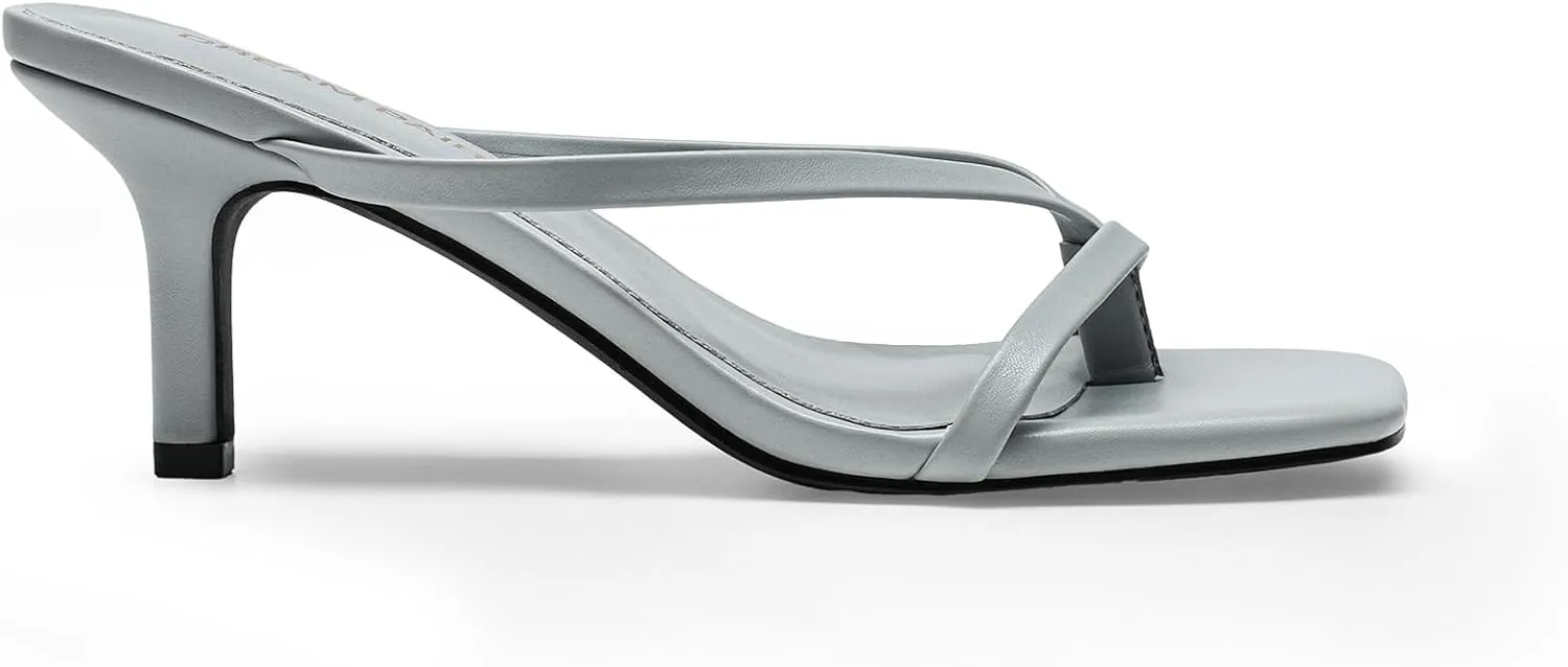 Flops Kitten Low Heels Open Square Toe Thong Heeled Sandals, Sexy Fashion Comfort Shoes for Party seller vast speculation vigorous Casual Slides DREAM PAIRS Heels for Women Flip 