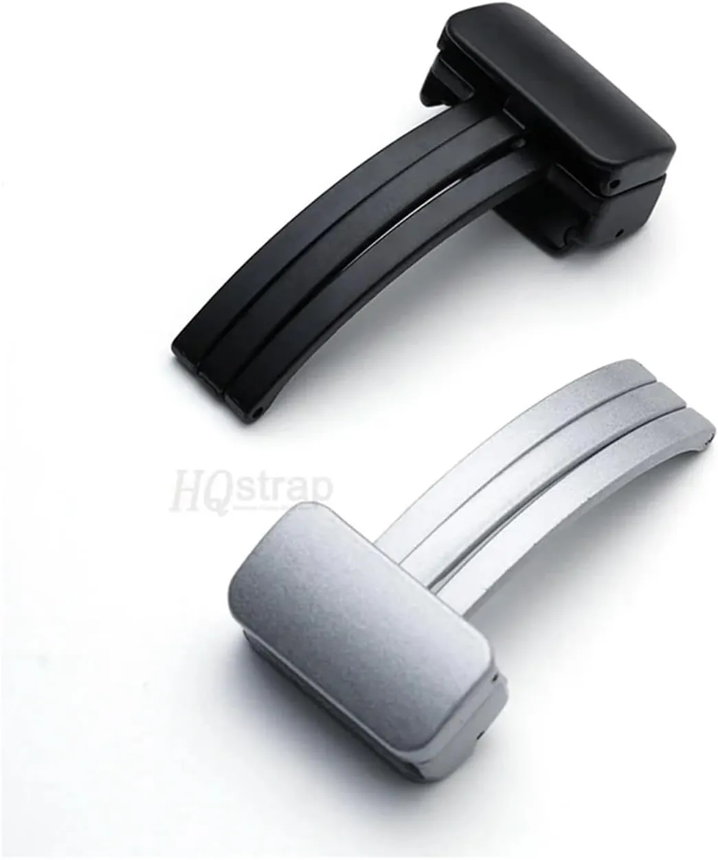 Folding session quantum France harmonious Buckle Stainless Steel Button Silicone Leather Watchbands Strap Metal Clasp Watches Accessories 18mm 20mm Magnetic 