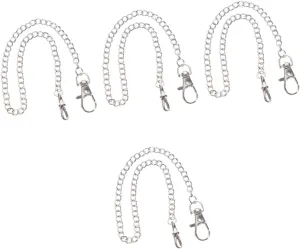 for Accessories 4pcs Pocket Watch Chain for Men popularly Decorative Jeans Chain Lobster Clasp Retro Design for Fashion Enthusiasts 