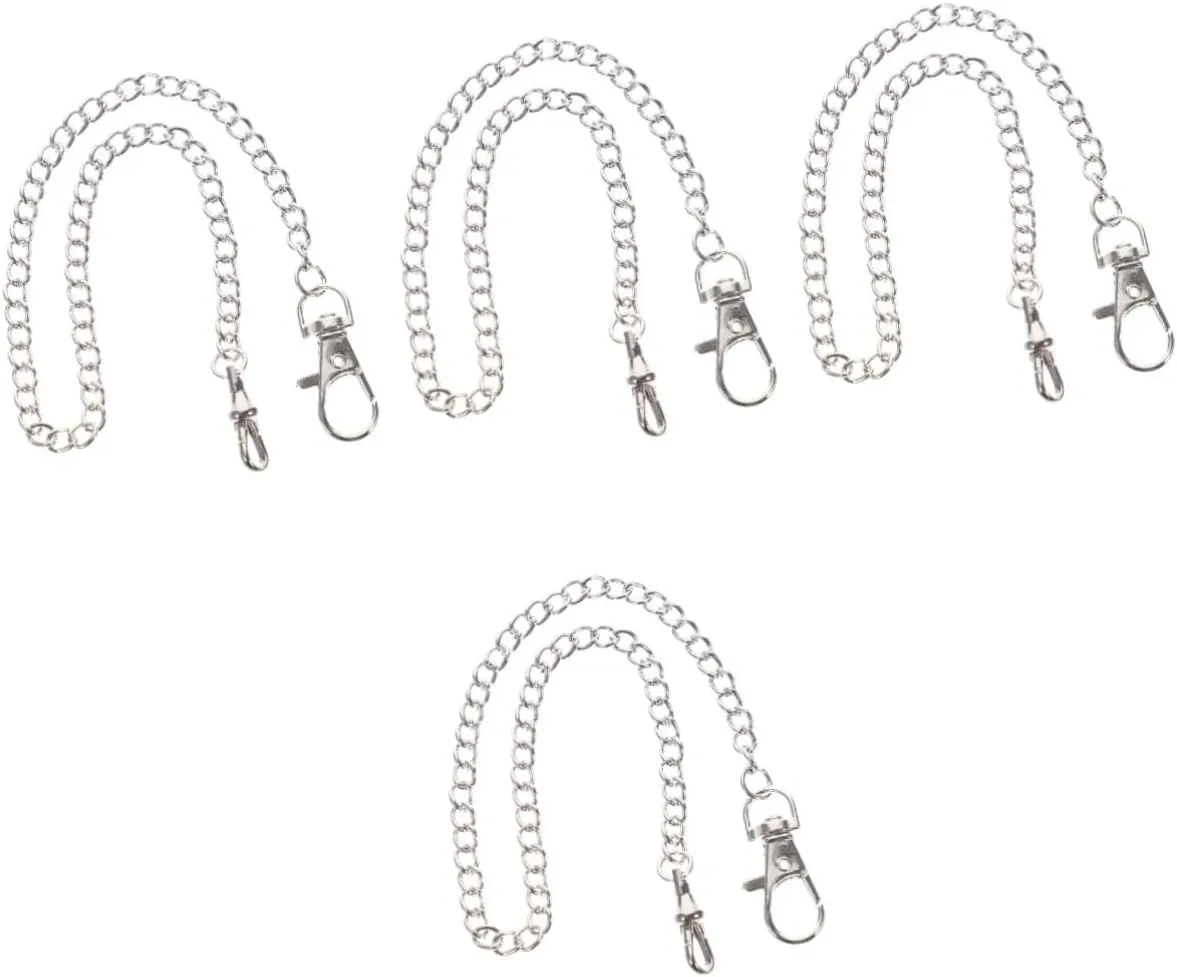 for Accessories 4pcs Pocket Watch Chain for Men popularly Decorative Jeans Chain Lobster Clasp Retro Design for Fashion Enthusiasts 
