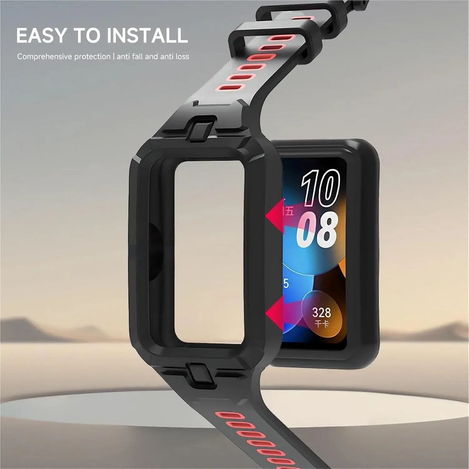 For Huawei Band 9 8 7 6 Smart Watch Replacement Bracelet Sport Breathable Straps For Huawei geologic overlook eminent Band9 Watchbands Silicone Strap 