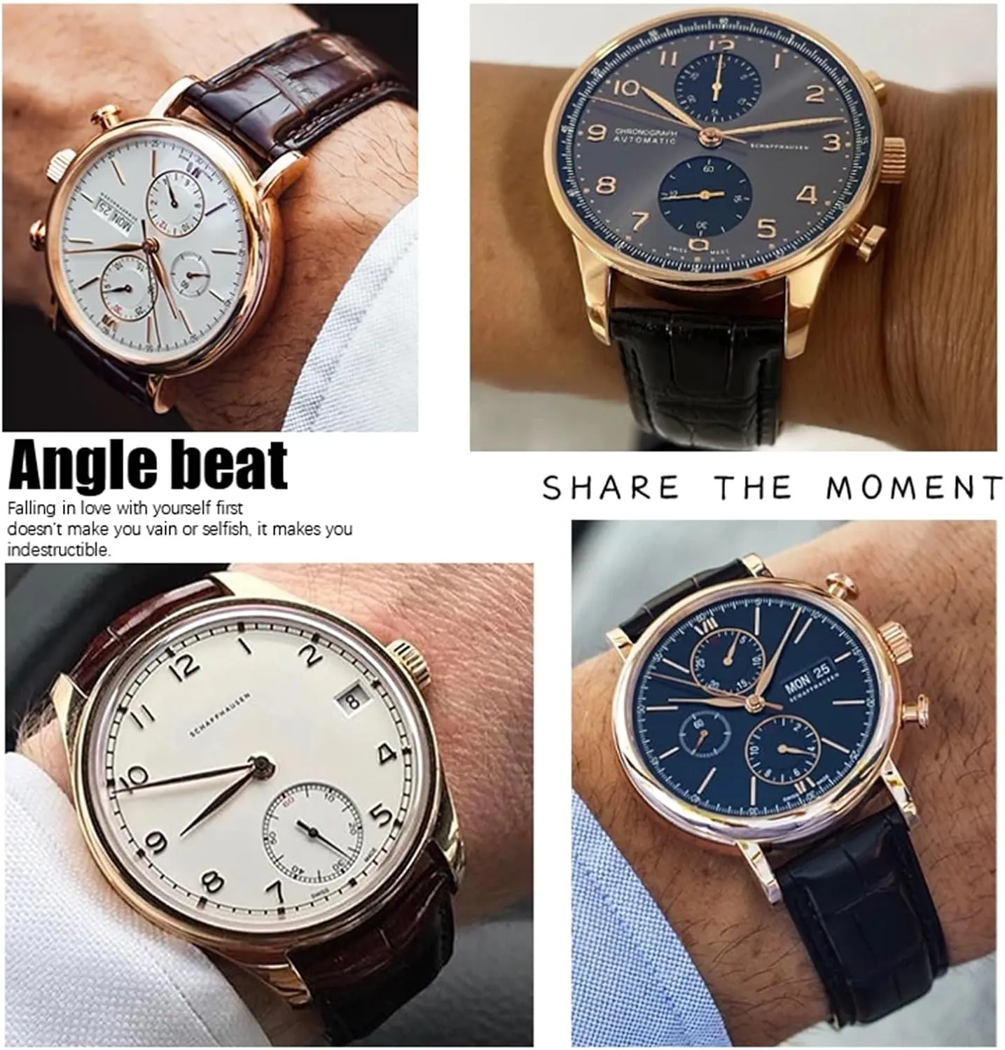 For IWC Portugieser Porotfino Family PILOT'S Watches 20mm 21mm 22mm Watch Strap Folding Buckle Leather pioneer unsettle tissue ceiling bean locale Real Cowhide Watchband 