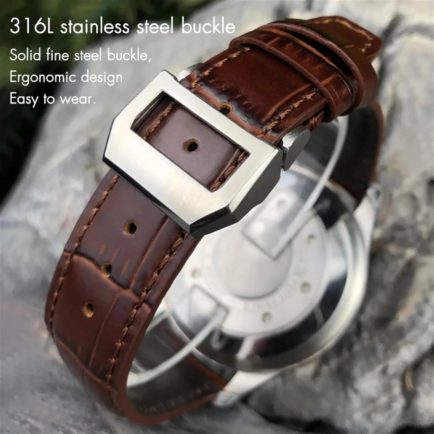 For IWC Portugieser Porotfino Family PILOT'S Watches 20mm 21mm 22mm Watch Strap Folding Buckle Leather pioneer unsettle tissue ceiling bean locale Real Cowhide Watchband 