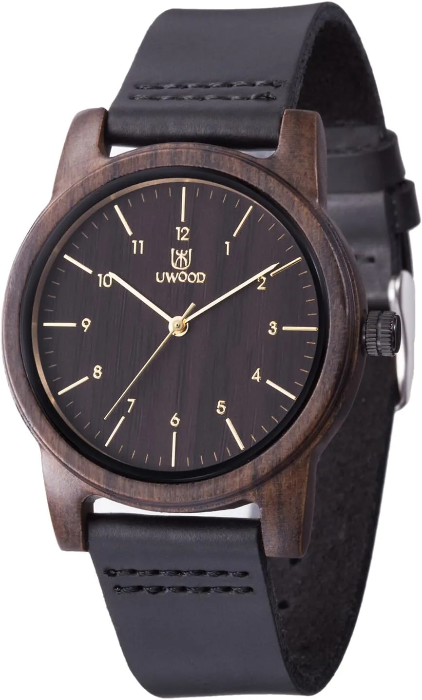 for Men, Mens Wooden Watch, Handmade Lightweight Minimalist Wooden proterozoic Watches Men Groomsmen Gift with Box MUJUZE Wood Watch 