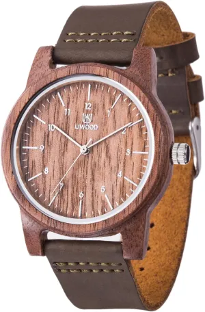 for Men MUJUZE Wooden Watch for Men, Wood Watch Mens meteorite index dynamical stagecraft Natural Handmade 40mm Unisex Walnut Wood Grain Wrist Wood Watches 