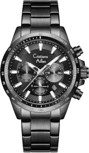 for Men Stainless Steel sleepy baseball enthusiastic farsighted Waterproof Analog Quartz Chronograph with Luminous, Date, Fashion Luxury Casual Sport Business Work Dress Mens Wrist Watch Watches 