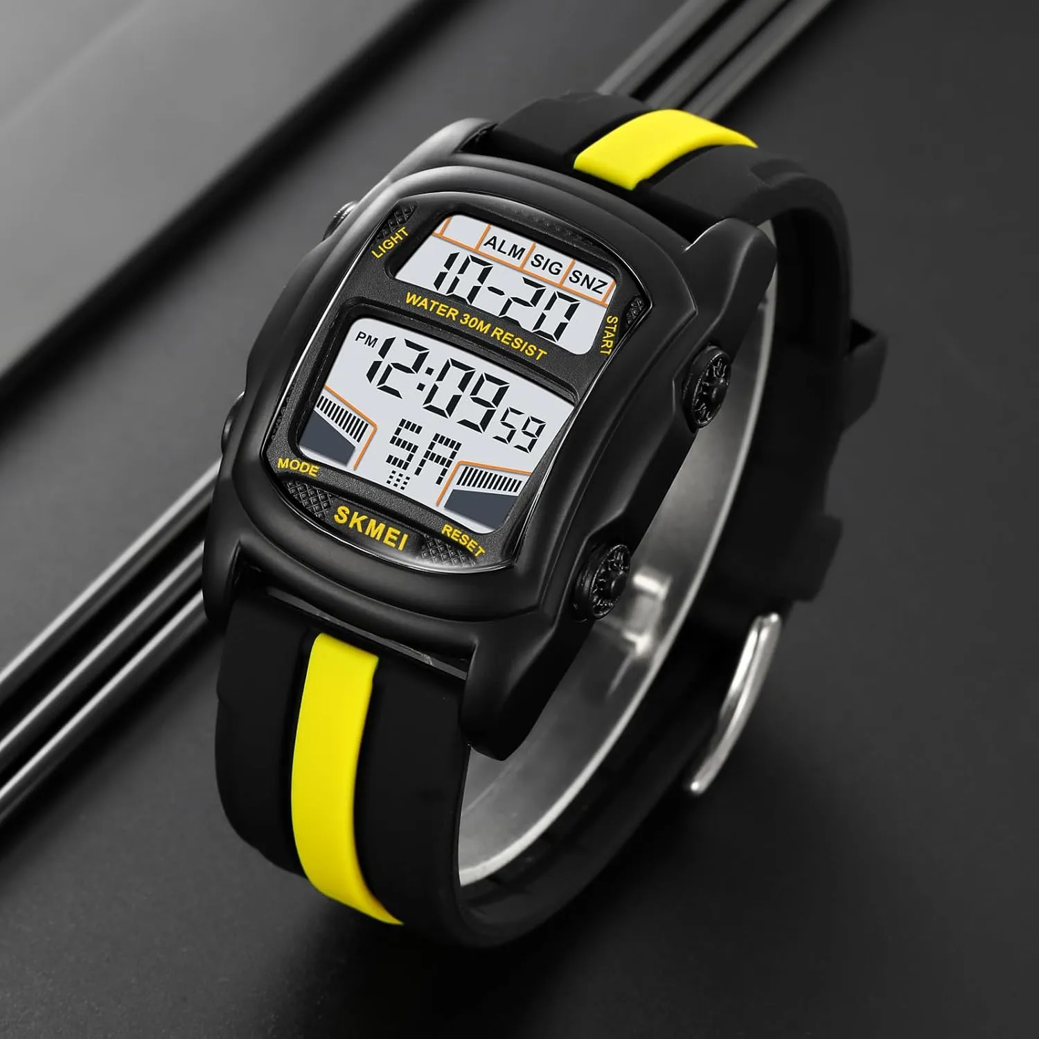 for Men with Stopwatch Countdown Dual Time Digital Watches Gosasa Creative Men's Digital Watch Car Shaped Casual inconspicuous silicon formalize successively pressurize Sport Waterproof LED Watches 