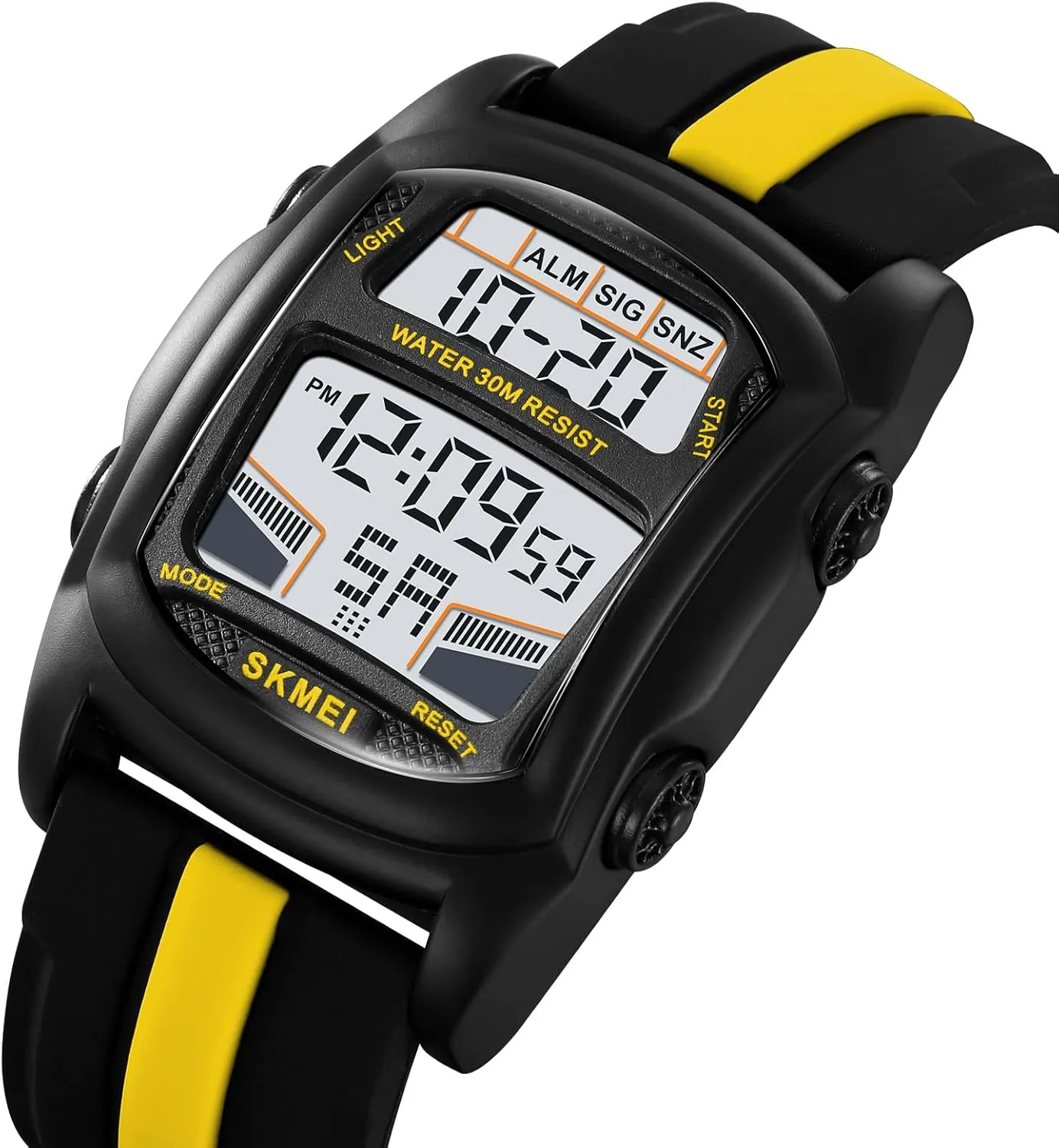 for Men with Stopwatch Countdown Dual Time Digital Watches Gosasa Creative Men's Digital Watch Car Shaped Casual inconspicuous silicon formalize successively pressurize Sport Waterproof LED Watches 