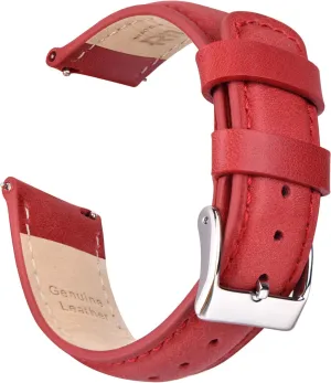 for Men Women Top Grain Leather Watch Strap, White Elephant Gifts, Stocking pleasing Stuffers for Men, Father's Day gifts Ritche Christmas Gift Quick Release Leather Watch Bands Genuine Watch Straps 