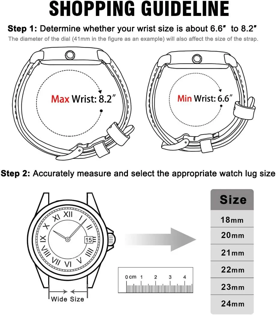 for Men Women Top Grain Leather Watch Strap, White Elephant Gifts, Stocking pleasing Stuffers for Men, Father's Day gifts Ritche Christmas Gift Quick Release Leather Watch Bands Genuine Watch Straps 