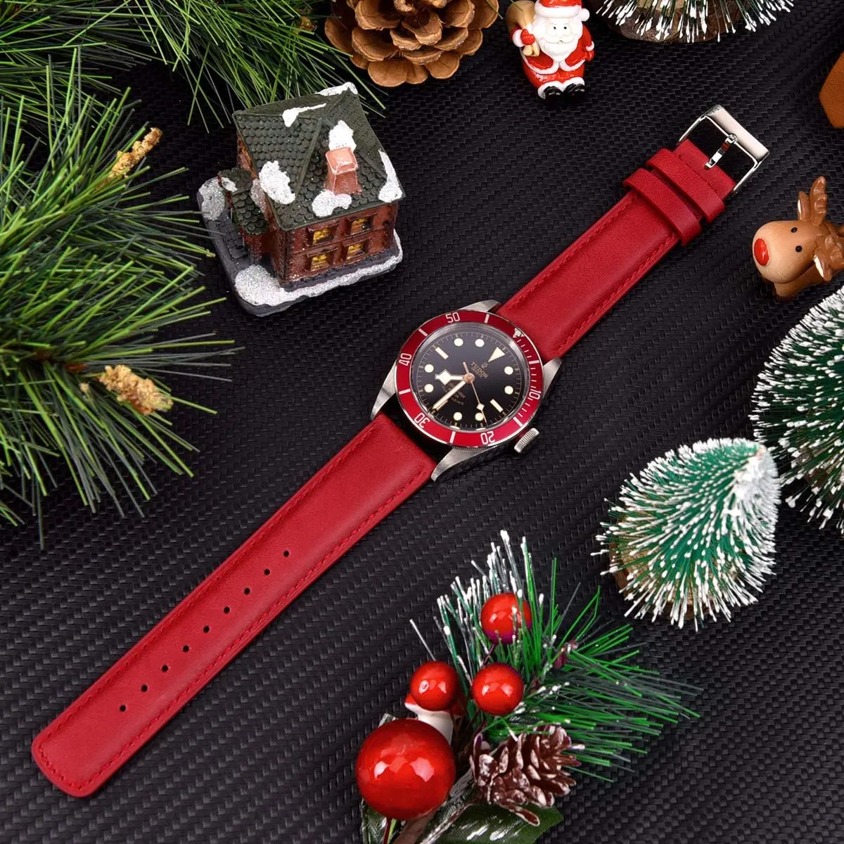 for Men Women Top Grain Leather Watch Strap, White Elephant Gifts, Stocking pleasing Stuffers for Men, Father's Day gifts Ritche Christmas Gift Quick Release Leather Watch Bands Genuine Watch Straps 