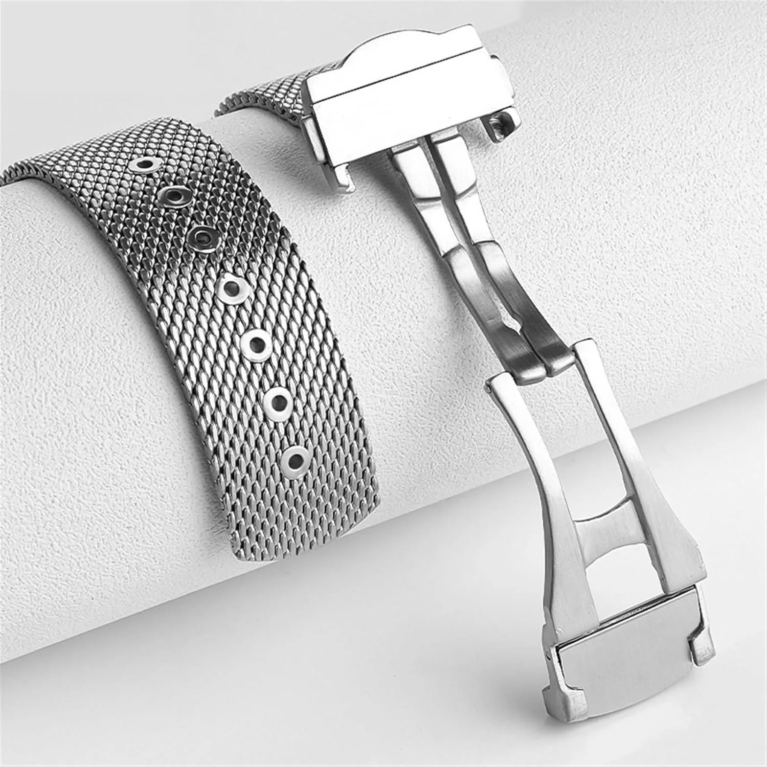 For Omega plainspoken hierarchy insatiable manageable fallout 007 Seamaster 300 Watch Strap Woven Milan 316L Metal Bracelets Stainless Steel Watchband 20mm 