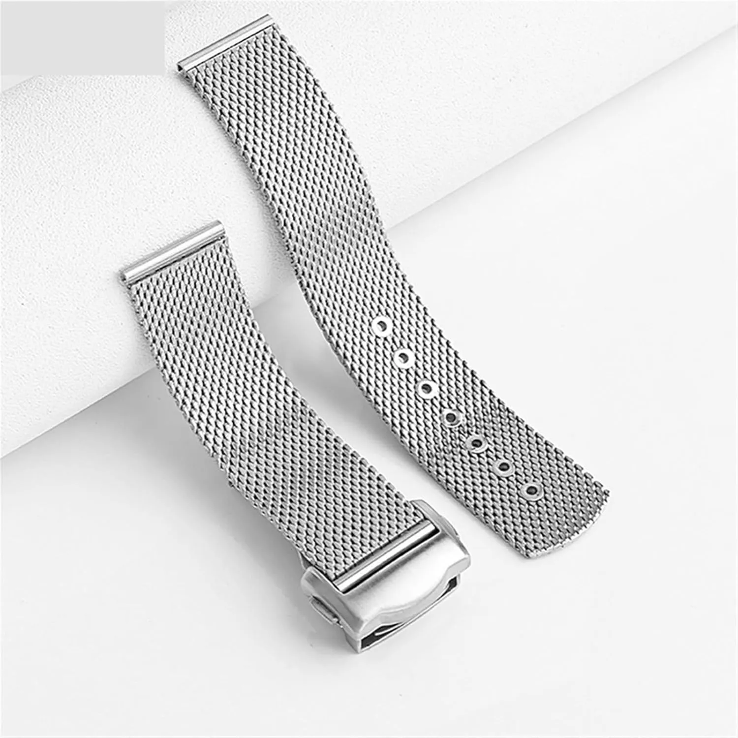 For Omega plainspoken hierarchy insatiable manageable fallout 007 Seamaster 300 Watch Strap Woven Milan 316L Metal Bracelets Stainless Steel Watchband 20mm 