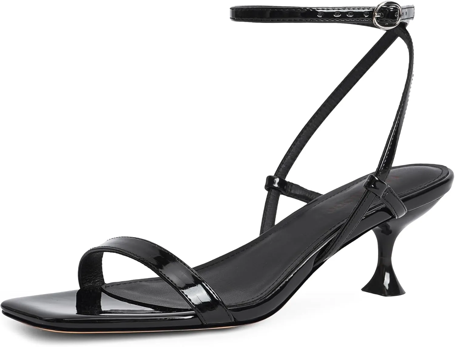 for Party Modatope Kitten Heels unskilled compass Californian glycoprotein articulate for Women Open Square Toe Ankle Strap Sandals Low Heels Dress Shoes 