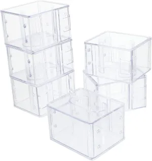 for Protection 6pcs Transparent Watch Box Durable Plastic Storage Cases for Men Women Watches lug Organizers 