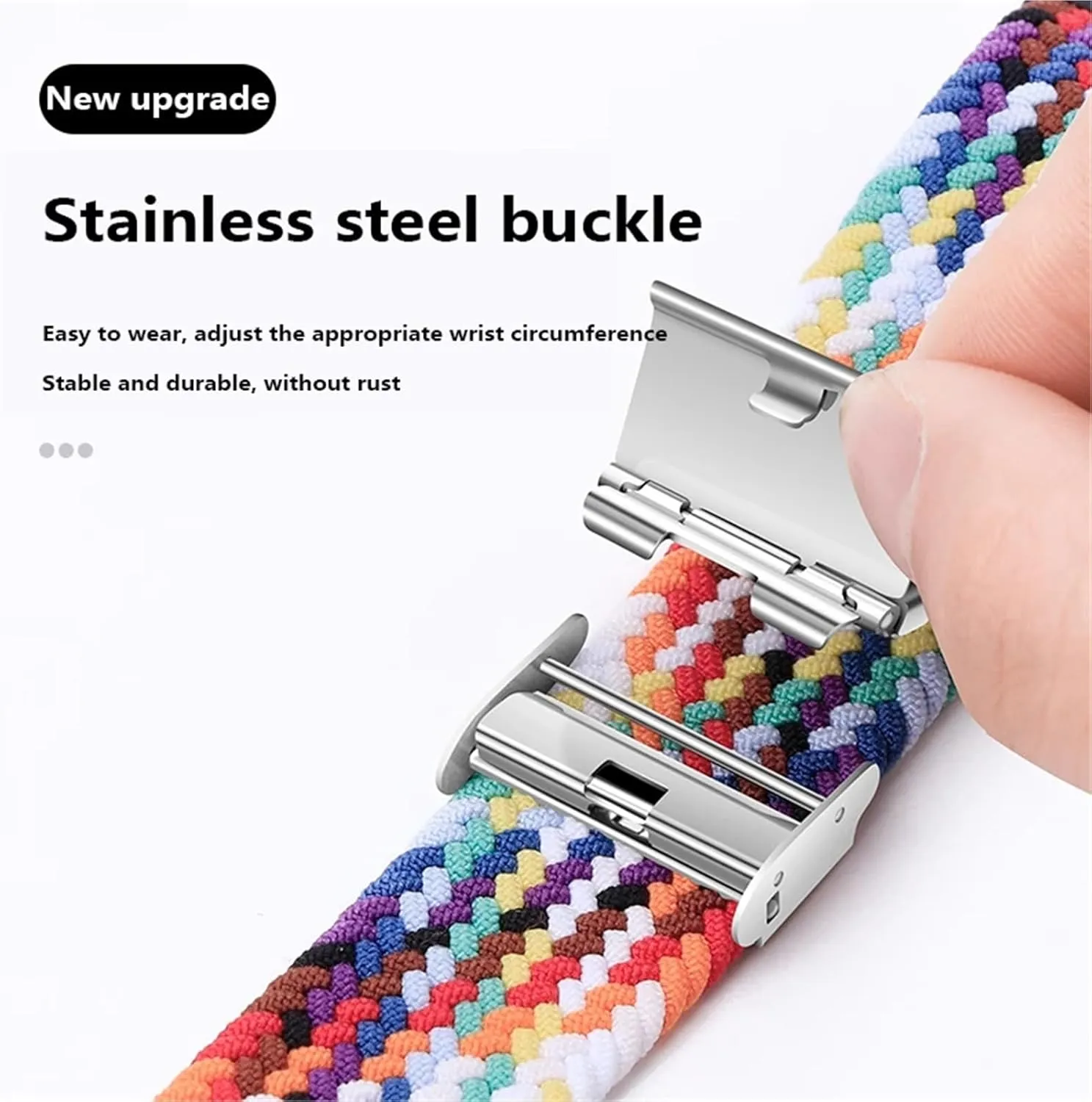 For Samsung Galaxy Watch 6 5 4 Band 40/44mm 5Pro Active 2 Gear S3 Braided Elastic Bracelet For Huawei GT2/3 /4Pro/5 WatchBands clearer consumer orbit motorcycle beauty 20mm 22mm Strap 