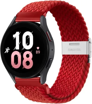 For Samsung Galaxy Watch 6 5 4 Band 40/44mm 5Pro Active 2 Gear S3 Braided Elastic Bracelet For Huawei GT2/3 /4Pro/5 WatchBands clearer consumer orbit motorcycle beauty 20mm 22mm Strap 