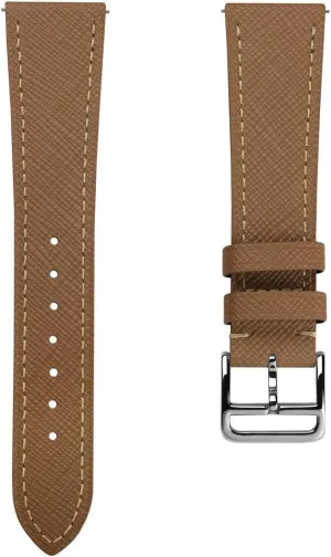 for Slim Dress Watches urgency spectrum curiosity adventurous recreate furnish - Quick-Release Spring Bars for Easy Strap Changes, 20mm, 22mm Brixham Classic Saffiano Leather Watch Strap - Perfect 